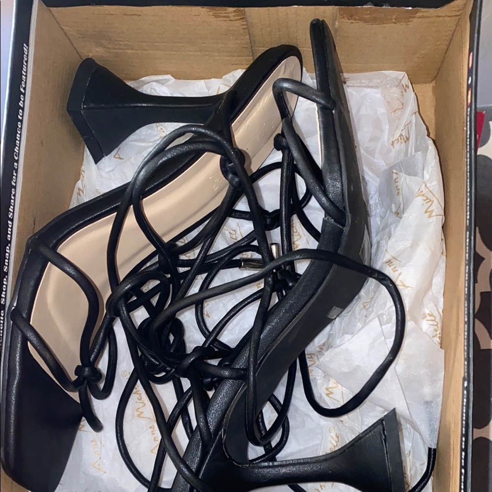 Elegant Black Strappy Heels